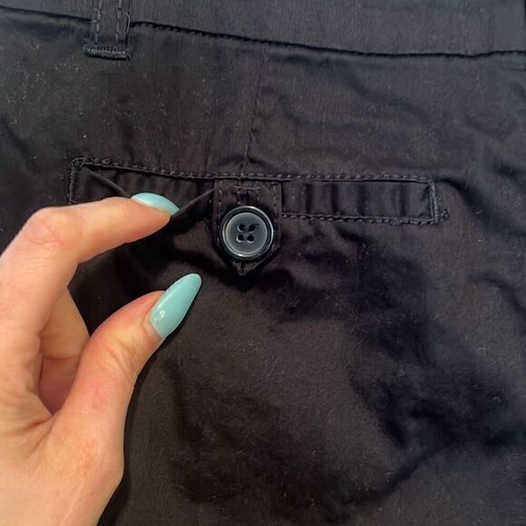 Free Style Revolution Womens Black Stretch Fabric Flat Front Chino Shorts - Picture 4 of 5